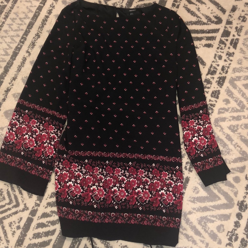 Floral long sleeve dress